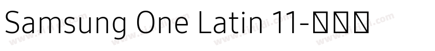 Samsung One Latin 11字体转换